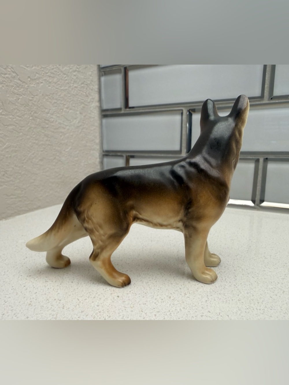 Vintage German Shepherd Ceramic Porcelain Dog Figurine 1950s 1960s - Picture 6 of 12